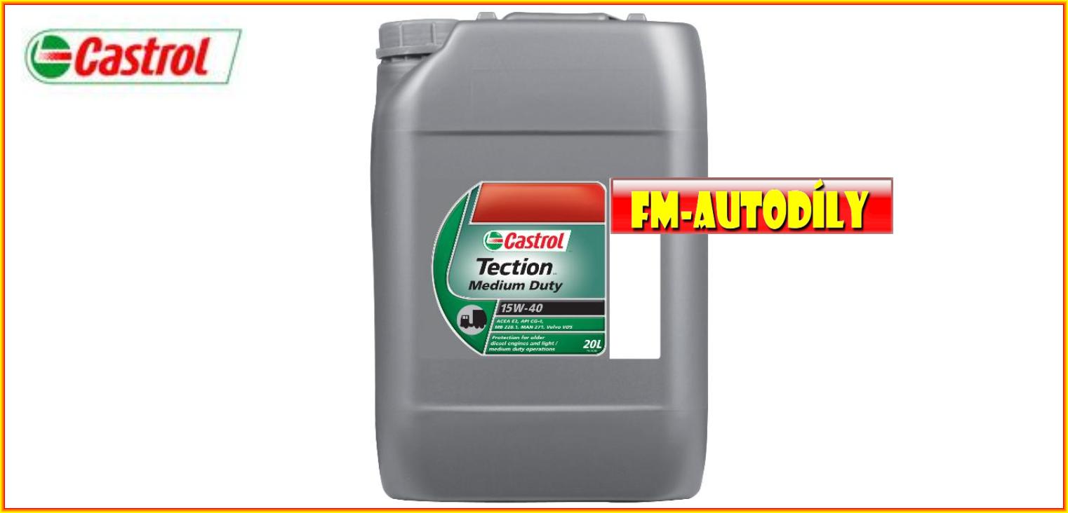 Olej CASTROL Tection Medium Duty 15W40 20L